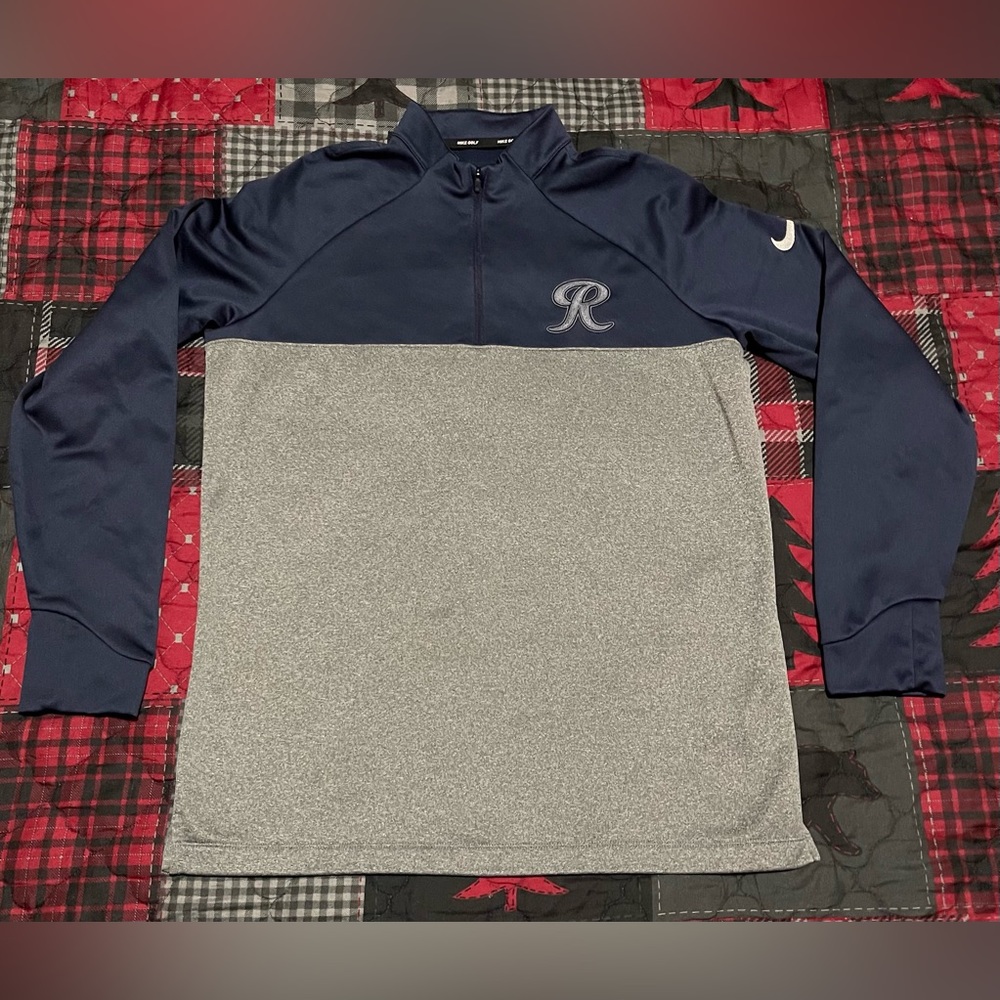 Nike Golf Mens Large 1/4 Zip Pullover Tacoma Rainiers Baseball Rainier Beer